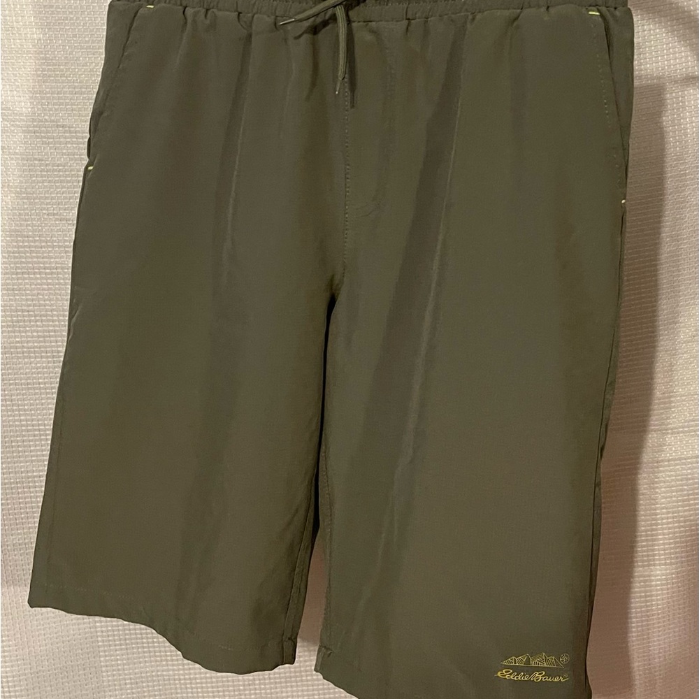 Eddie Bauer Olive Green Casual Shorts